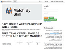 Tablet Screenshot of matchbyskill.com